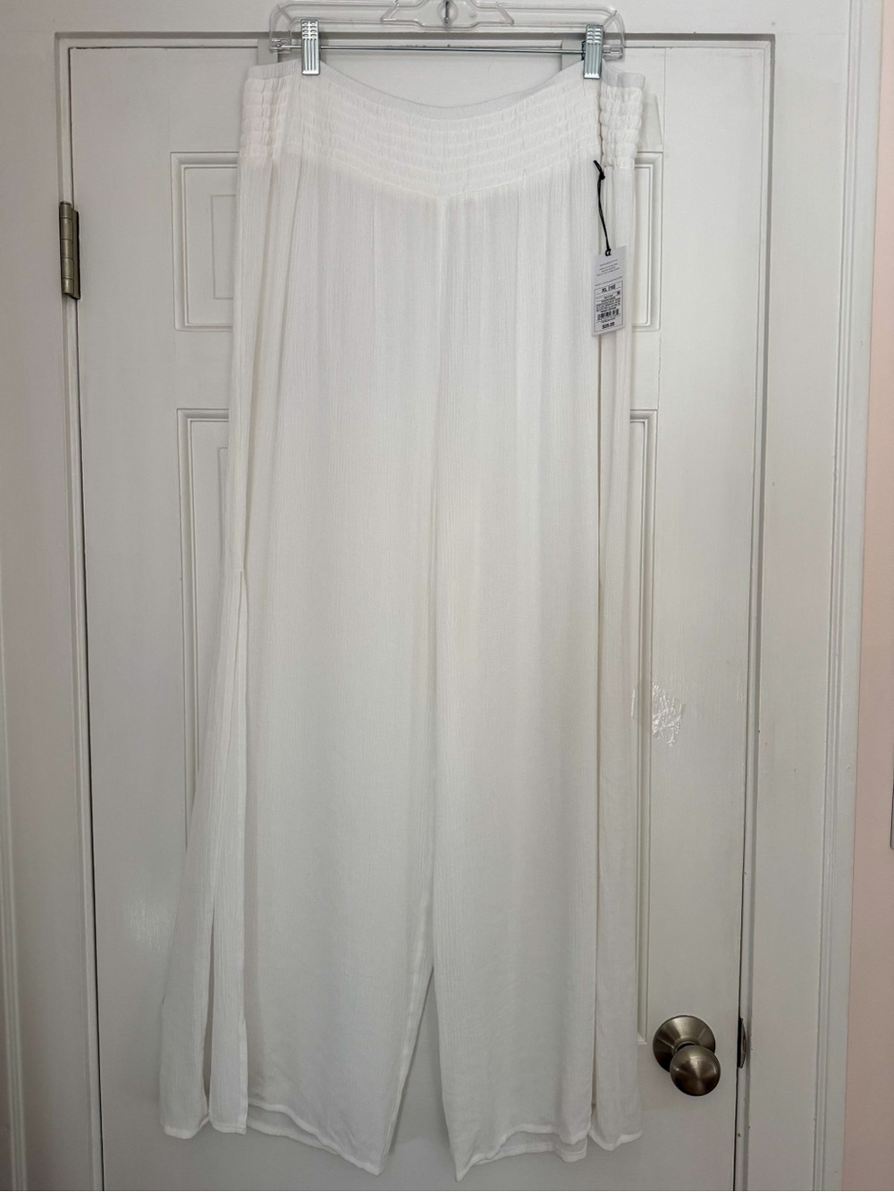 Women’s XL Shade & Shore (Target) Wide-Leg White Beach Pants